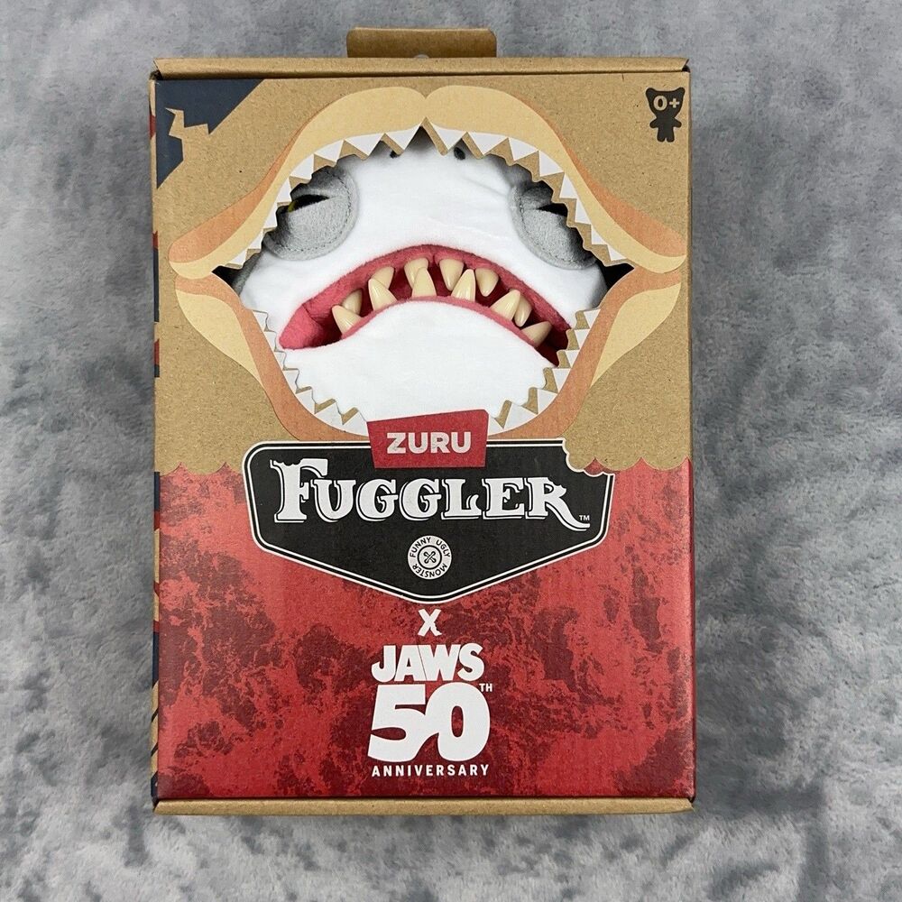 ZURU Fuggler JAWS 50th Anniversary 9” Plush Shark Funny Ugly Monster New In Box